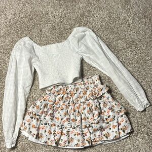 Kids matching set shirt and skirt Chelsea & violet